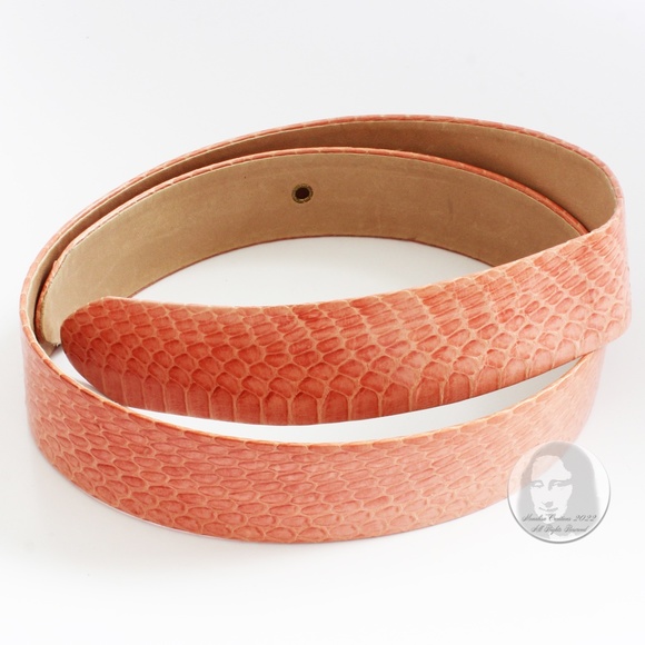 Christopher Ross Butterfly Belt Buckle Massive 8in L with Snakeskin Strap 1980s - Picture 12 of 16